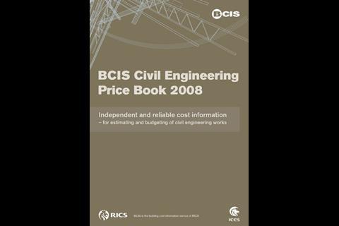 BCIS Civil Engineering Price Book 2008
